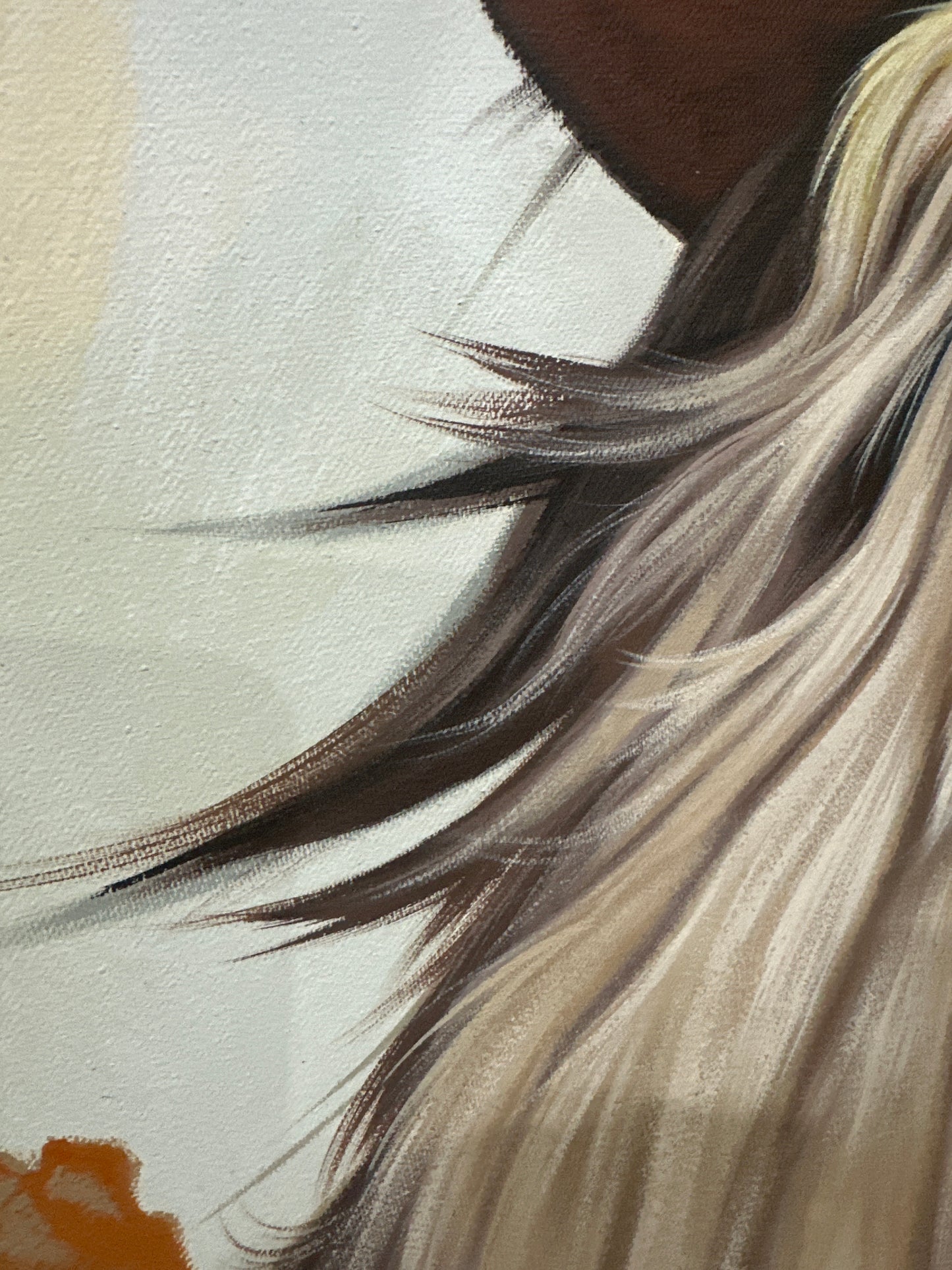 Obra Leon en formato vertical 155x118cm