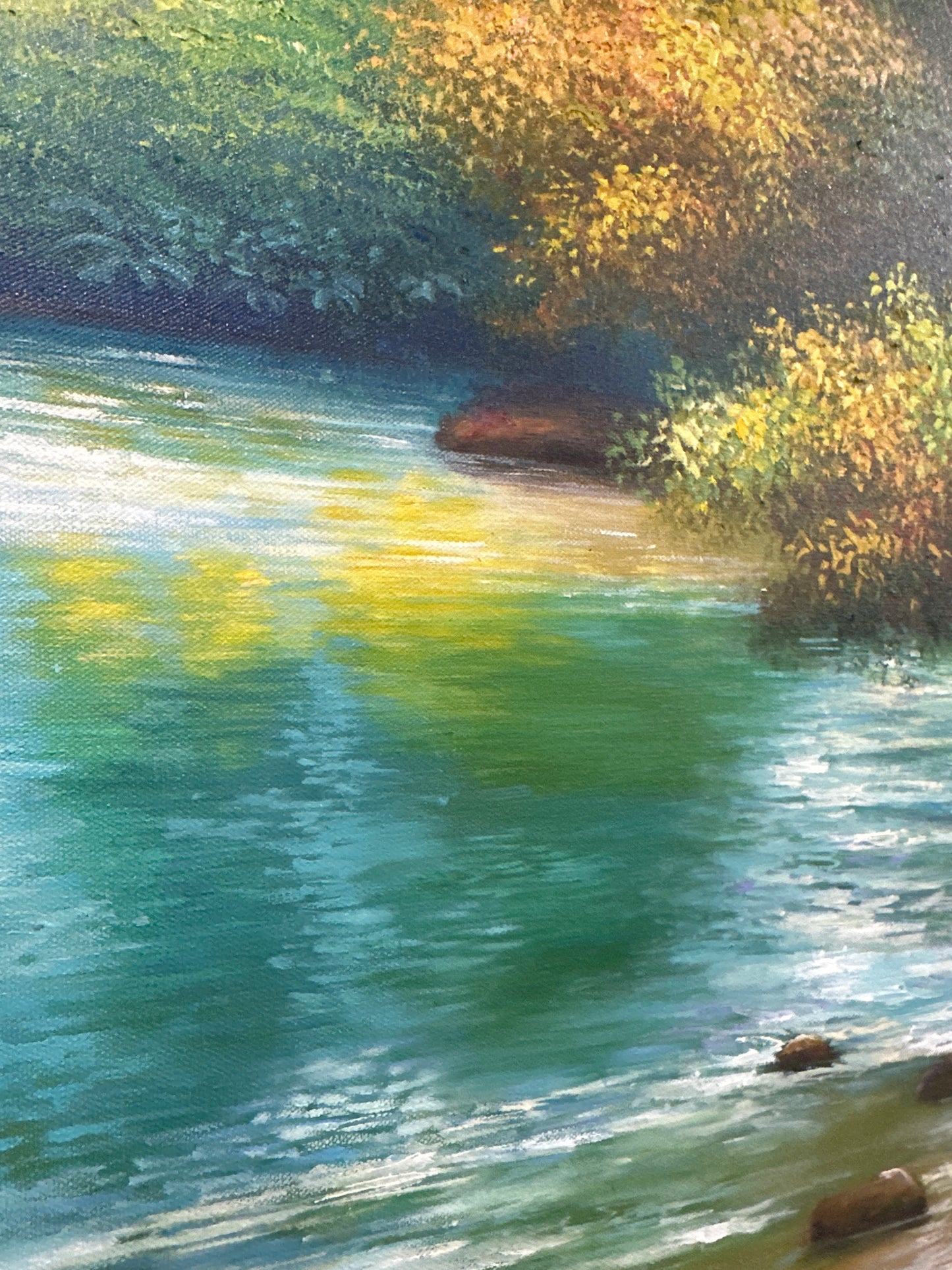 Paisaje de rio cristalino (70x130)
