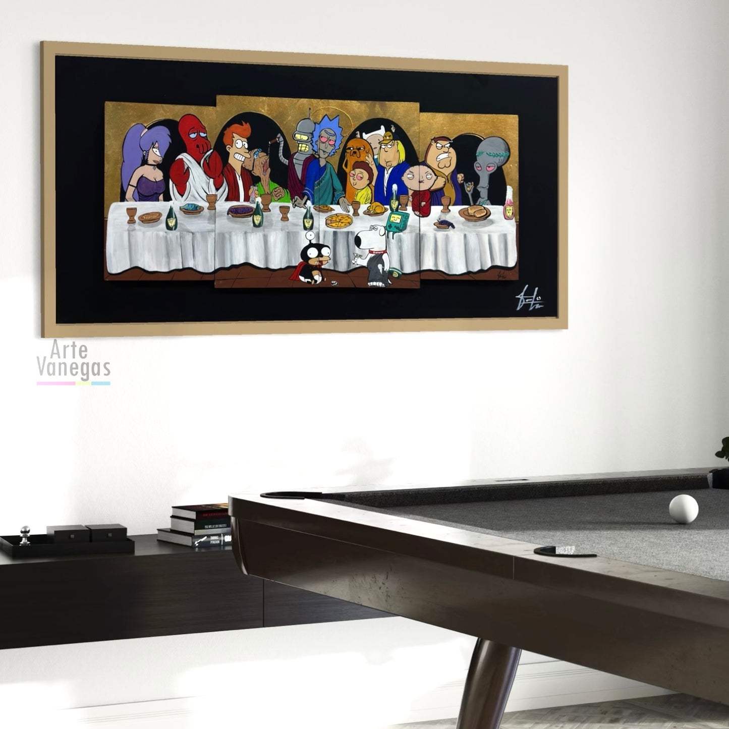 Obra “ Cena animada” (80x160cm)