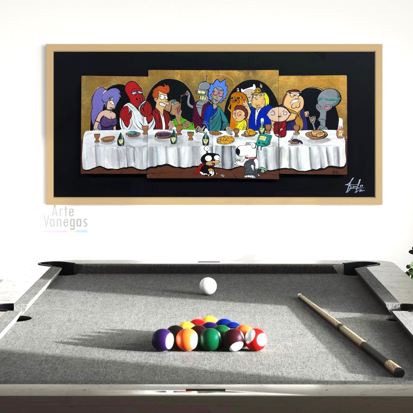 Obra “ Cena animada” (80x160cm)