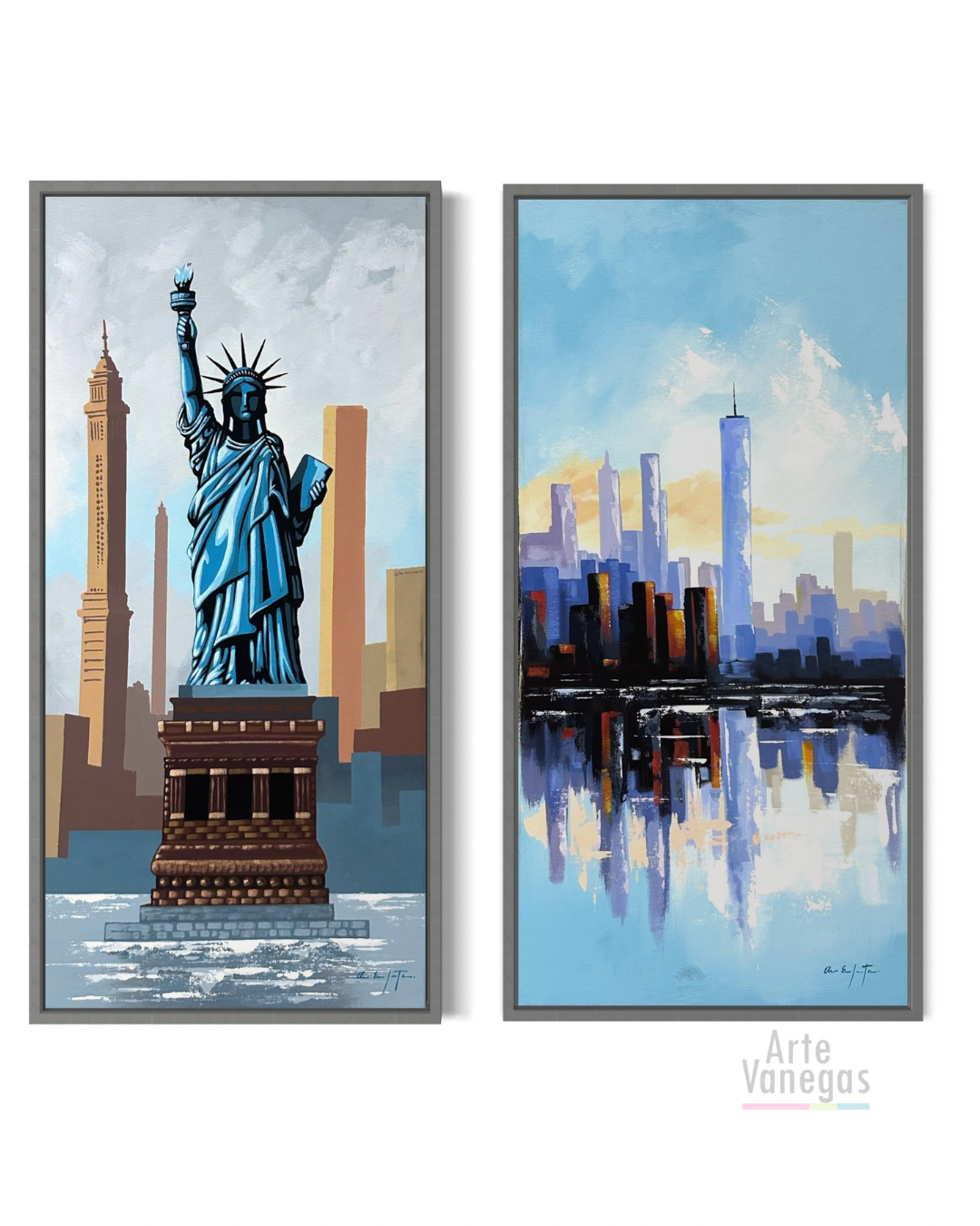 Diptico “New York” de 40x80 cm
