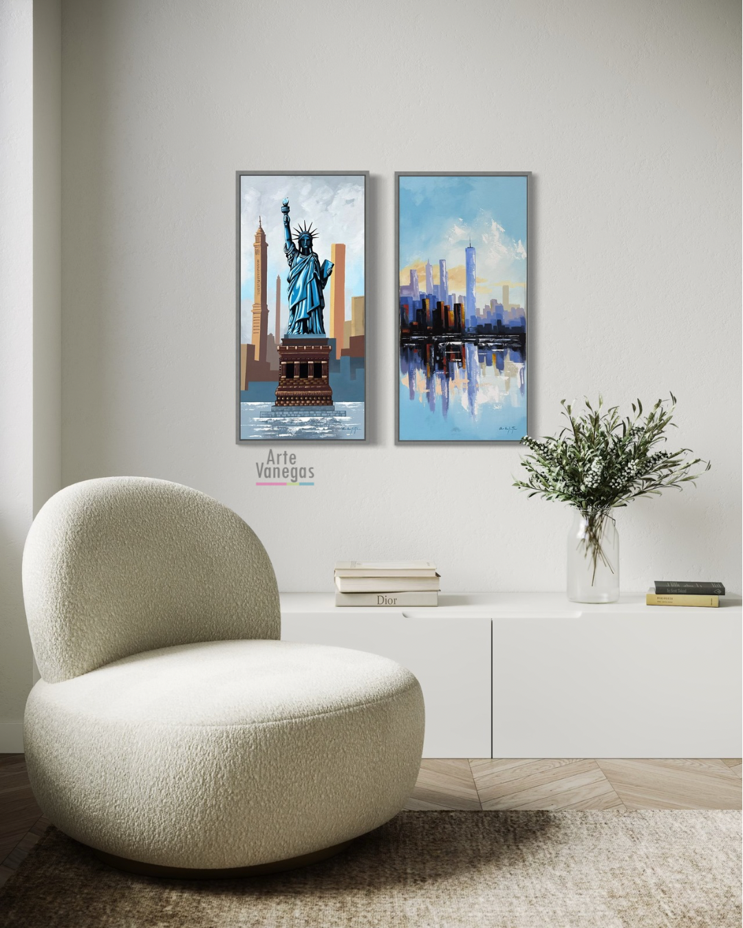 Diptico “New York” de 40x80 cm