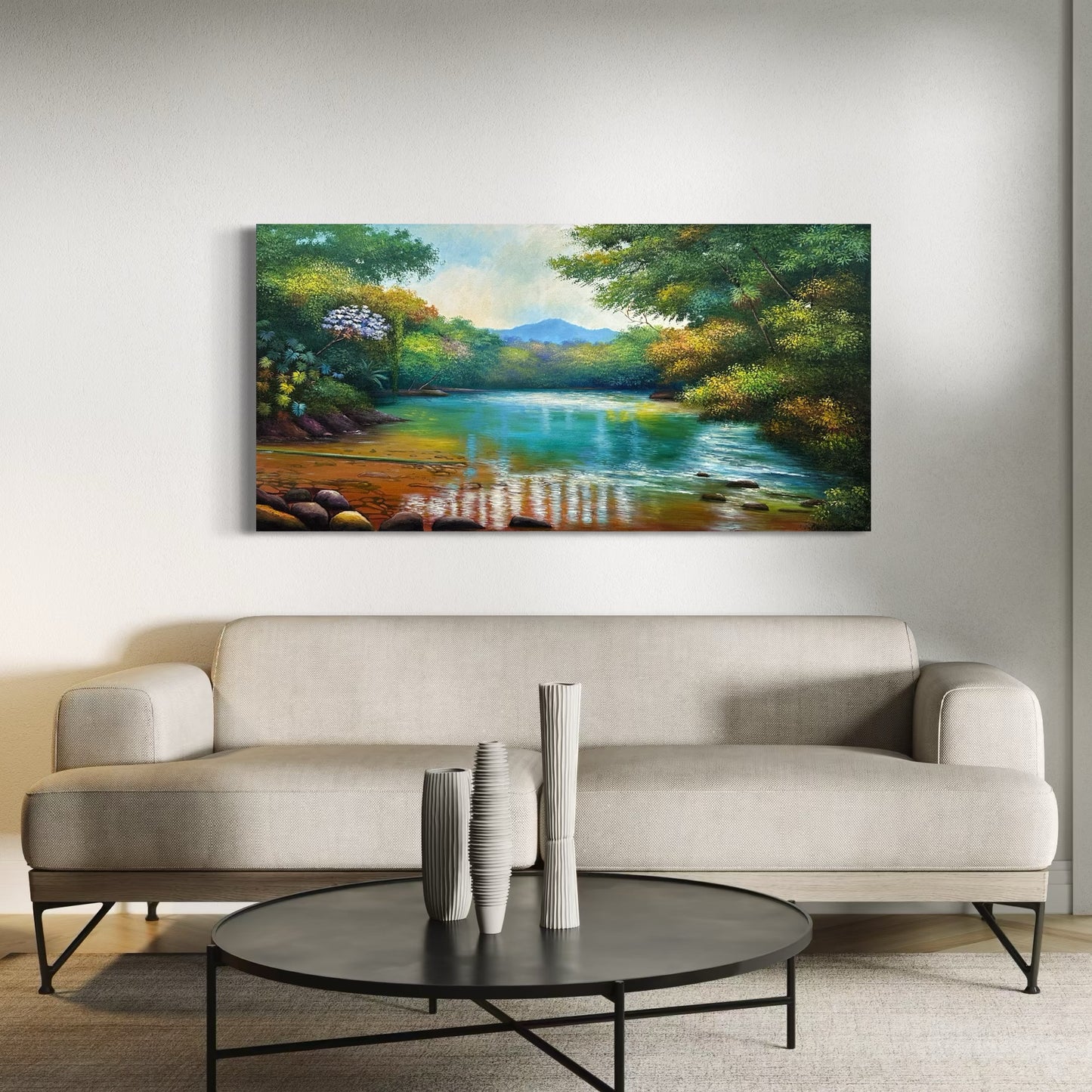Paisaje de rio cristalino (70x130)