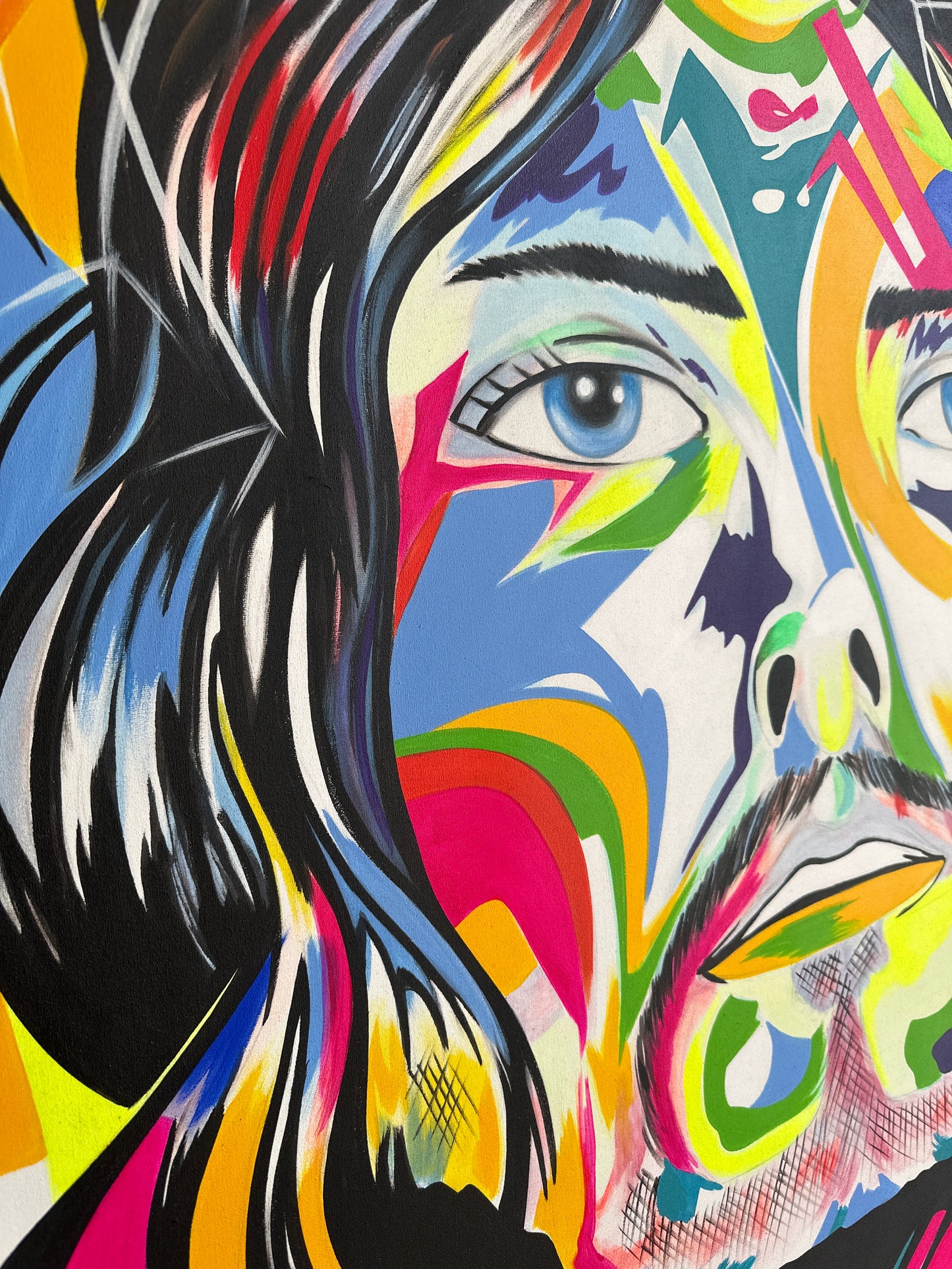 Pintura “ rostro de Jesus” 43”x43”