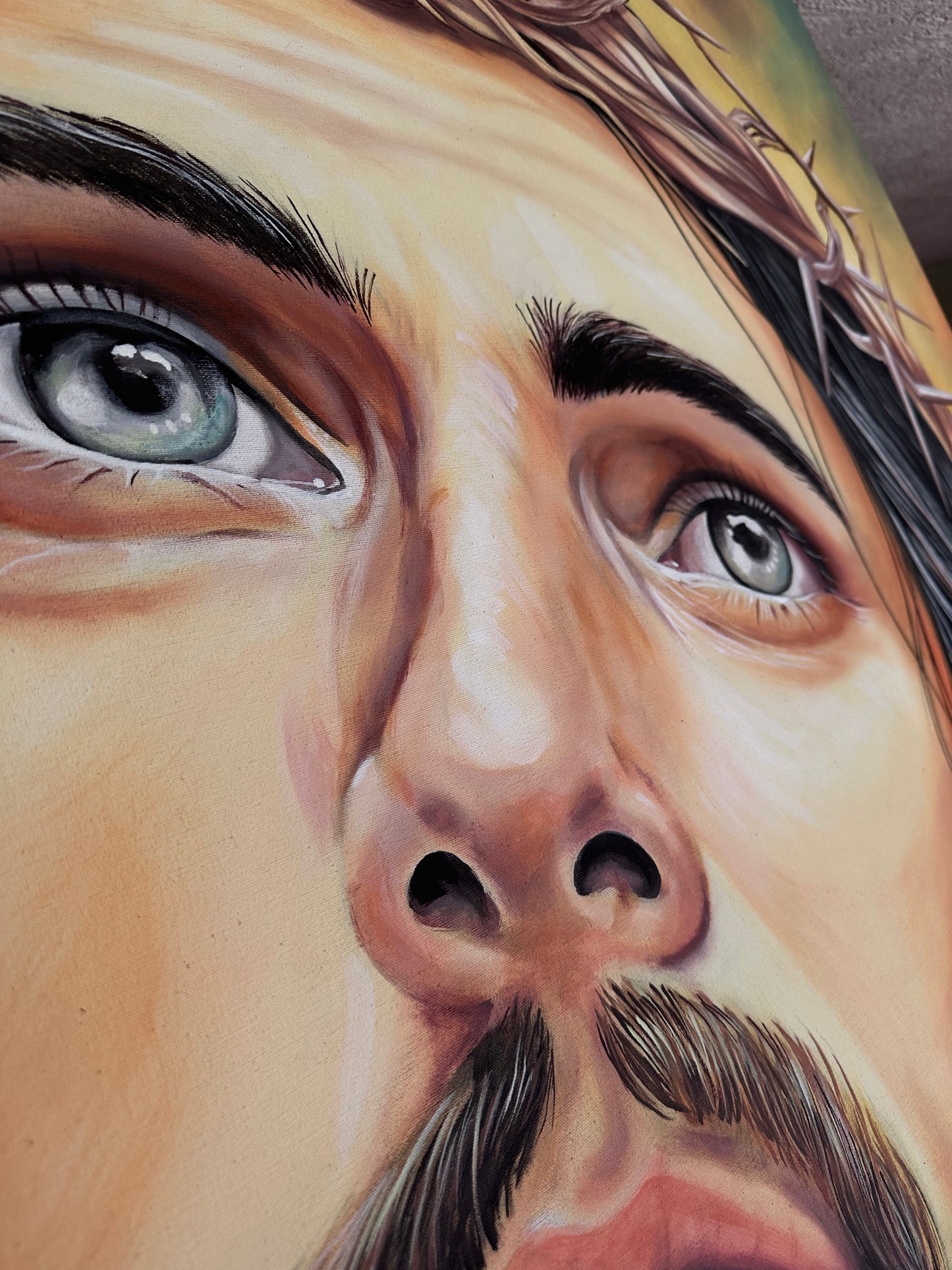 Obra “ Rostro de Cristo “ (140x127cm)