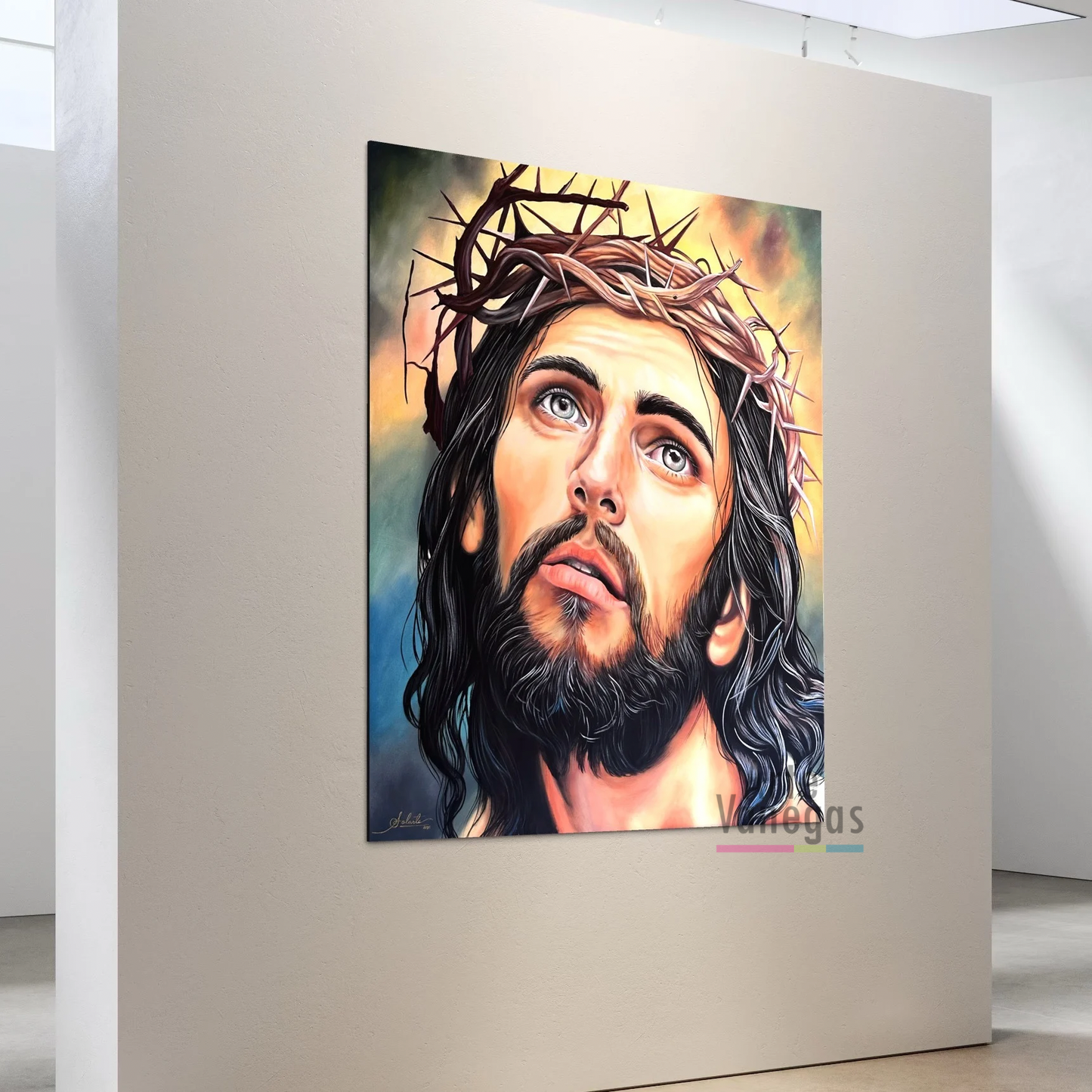 Obra “ Rostro de Cristo “ (140x127cm)