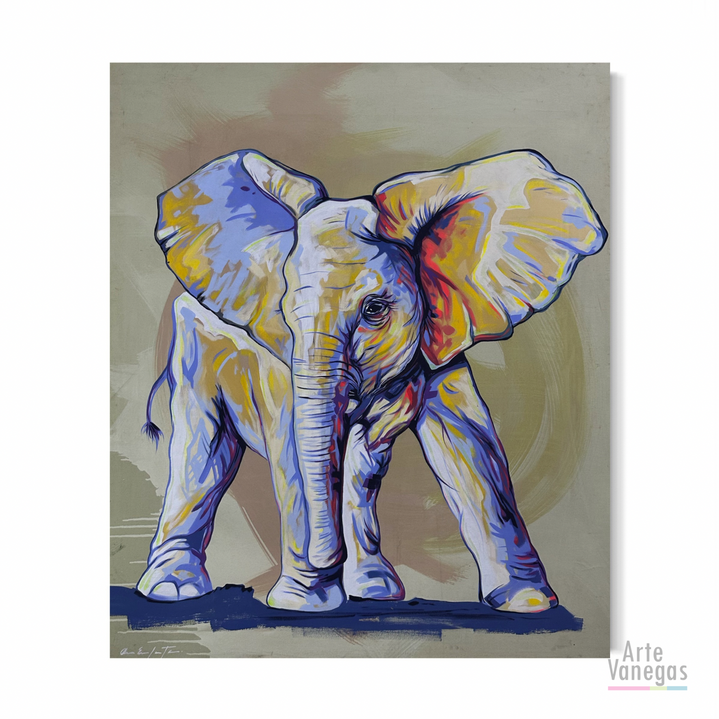 Obra Elefante (120x90cm)