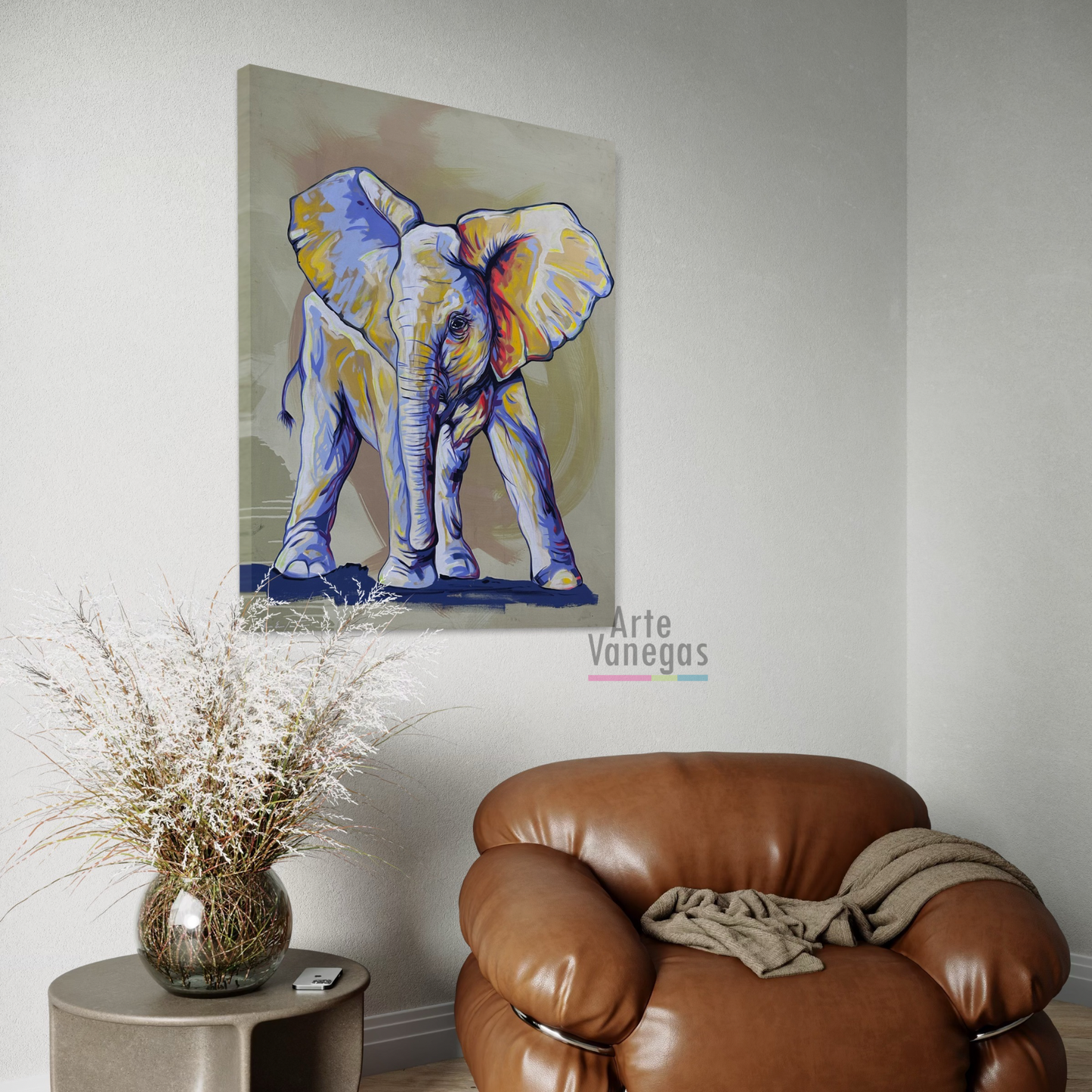 Obra Elefante (120x90cm)