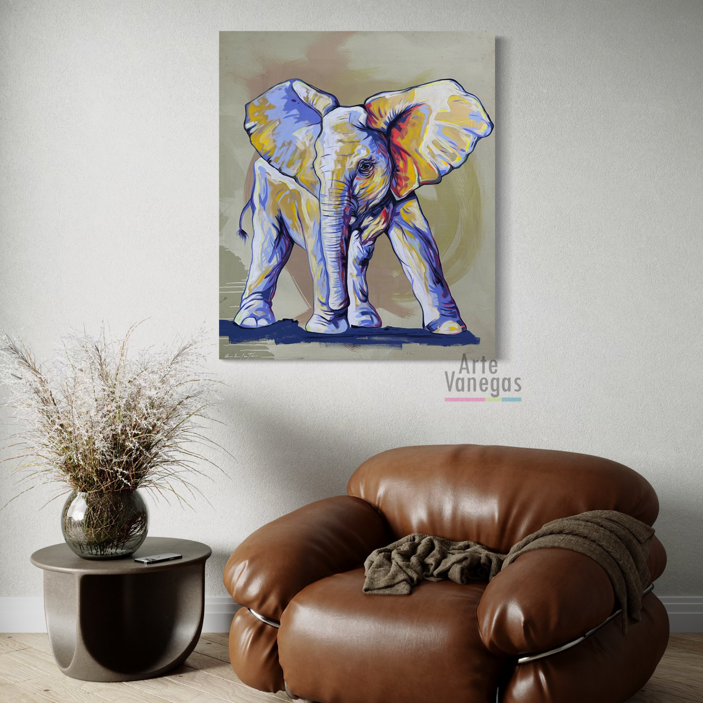 Obra Elefante (120x90cm)