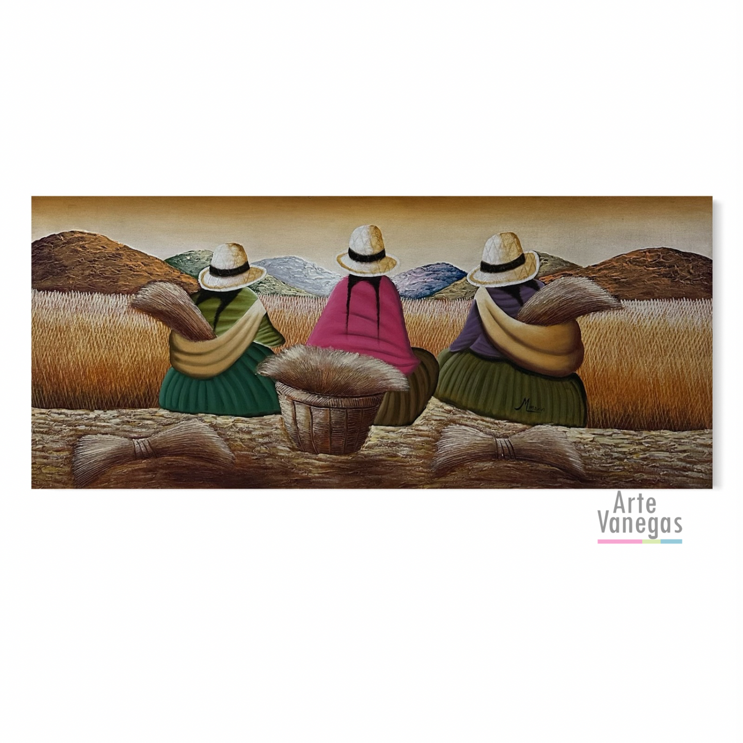 Trigal Peruano con textura 59x138cm
