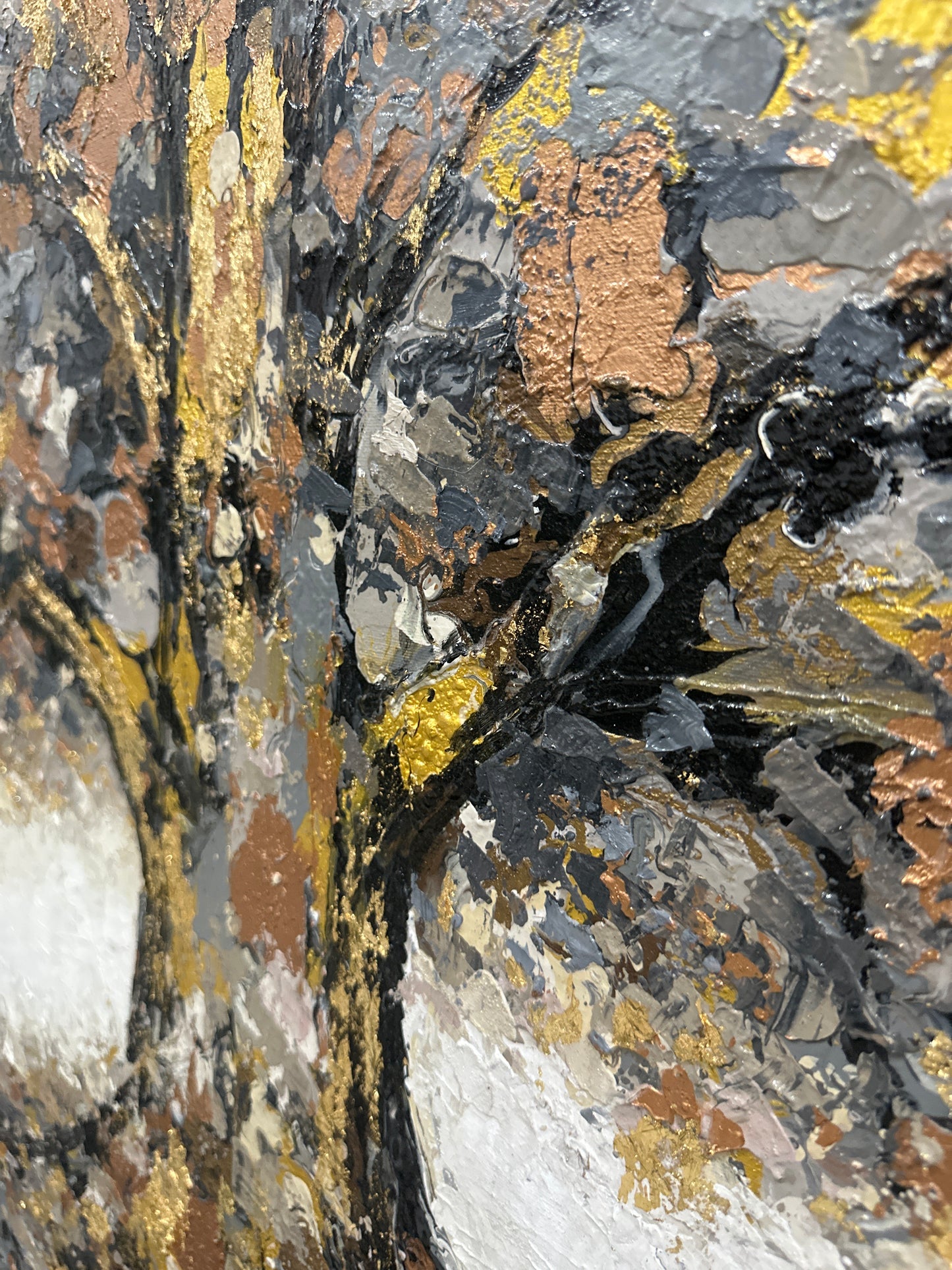 Arbol de la vida con laminilla dorada y plata (150x90cm)