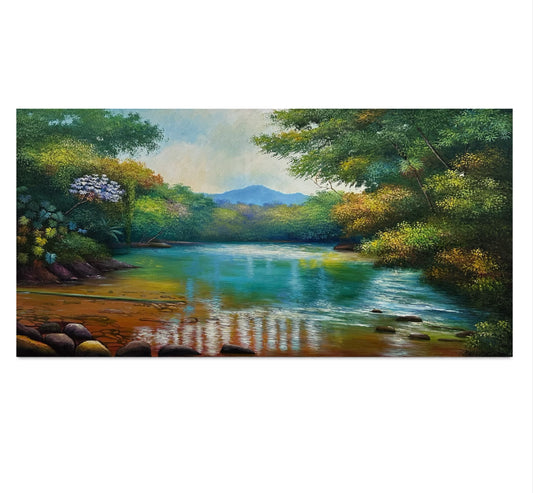 Paisaje de rio cristalino (27”x 51”)