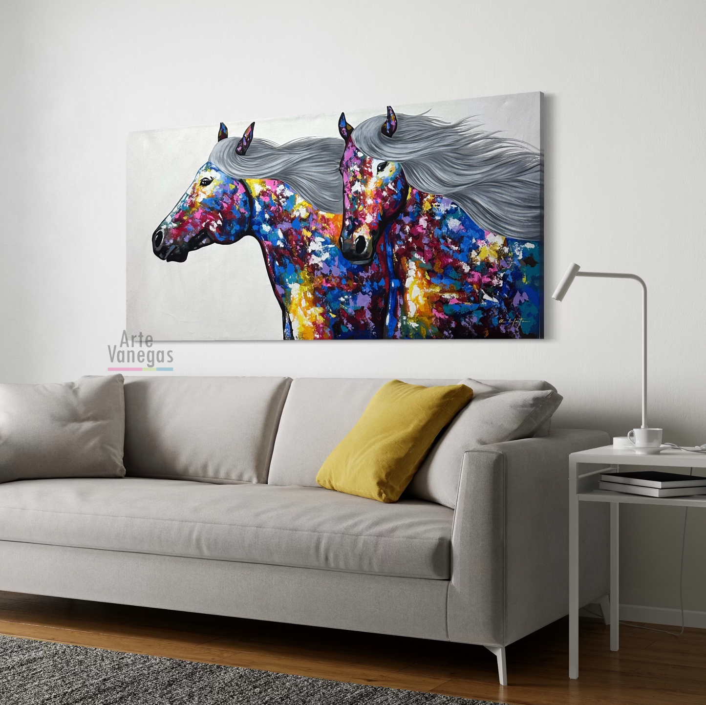 Obra Caballos coloridos