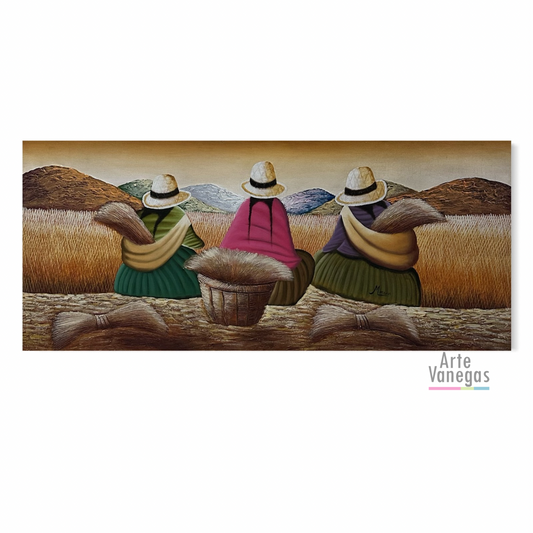 Trigal Peruano con textura 59x138cm